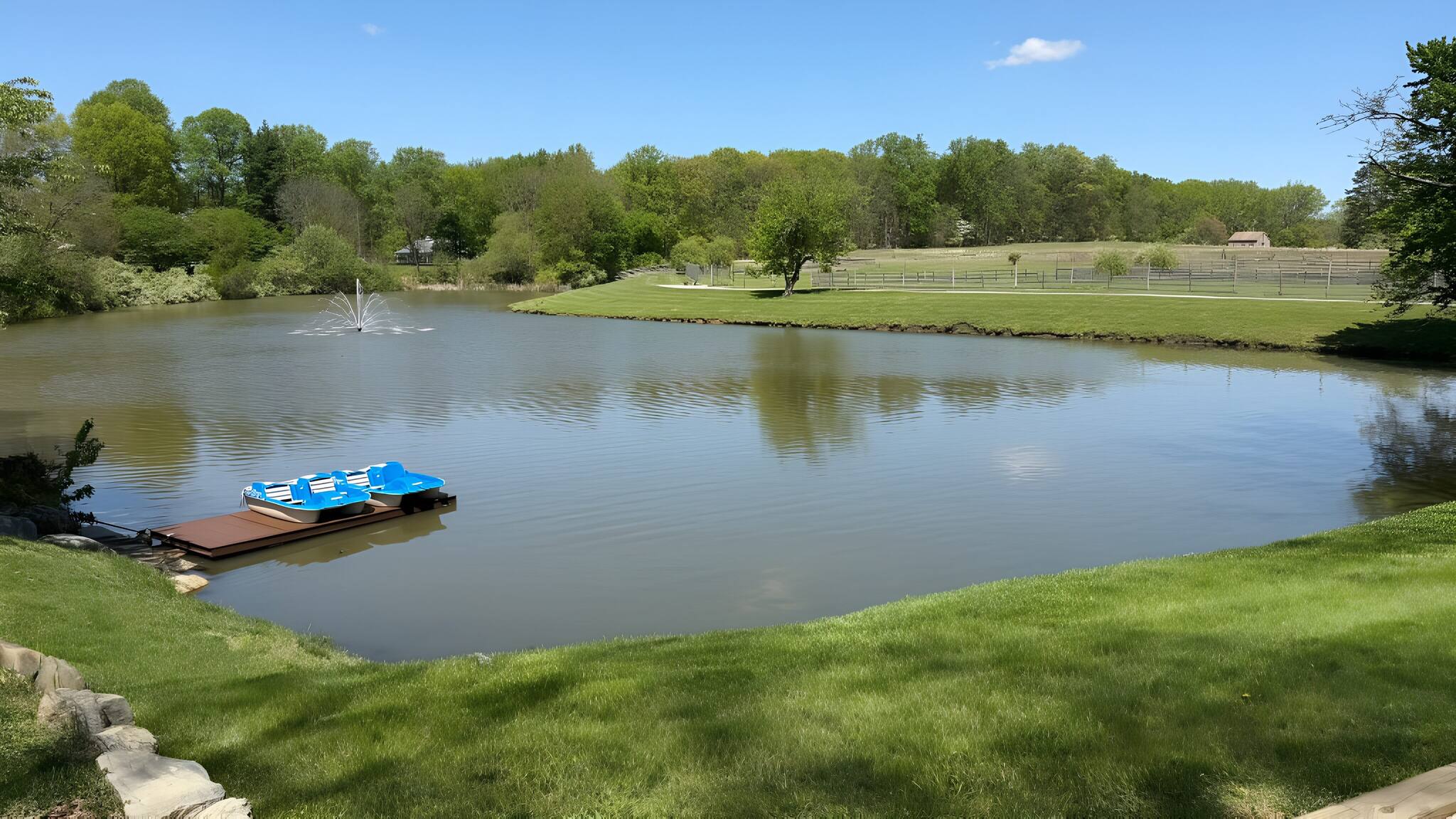 Wide pond vista