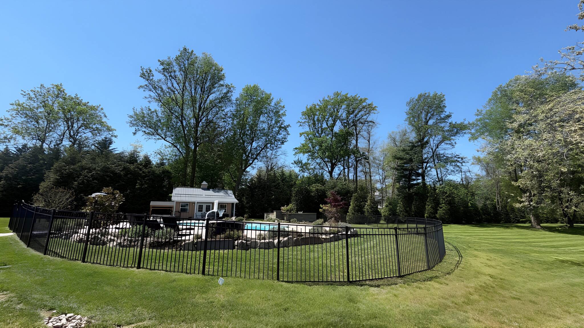 Pool and pool house